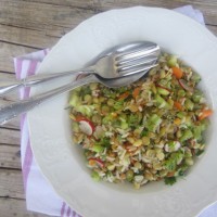 Solata z lečo in rižem