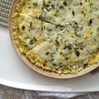 Pita iz prosene kaše z bučkami in kozjim sirom