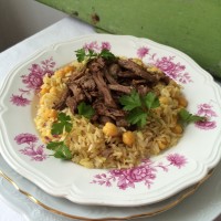 Riž in jagenjček po orientalsko