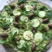 Zelena veganska pica