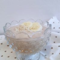 Zdrav (polnočni) sezamov bananin puding