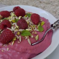 Zdrav, hranljiv in okusen malinin puding